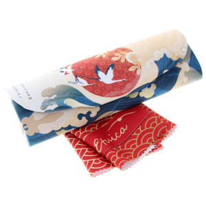 Hübsches Brillenetui im Asien-Look mit weichem...