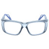 Zertifizierte dynamische Arbeitsschutzbrille FRFR 518 aus Polyamid in Grau-Blau mit individueller Stärke