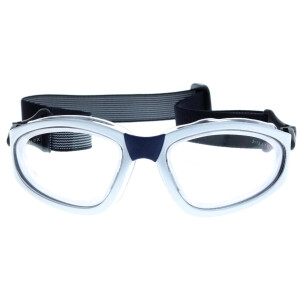 Zertifizierte Arbeitsschutzbrille AMBRIC G-RXA mit breitem Kopf-Band mit individueller Stärke