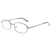 Klassische Lesebrille HMR58  aus Metall mit Federscharnier und Einstecketui Gun + 2,00 dpt