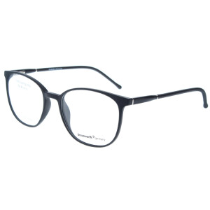 Tolle Brillenfassung BRAUNWARTH 60 - 803305 für Teenies in Schwarz matt mit Federscharnier