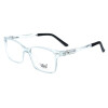 Jungend-Brillenfassung BRAUNWARTH 52 - 211803 in Grau - Transparent mit 180° Scharnier