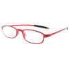 Dezente Kunststofflesehilfe /-brille Bert im klassischen Design in rot +1,50 dpt