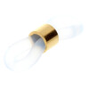Schlaufenring / Gummischlaufe / Ersatzschlaufe für Brillenketten mit Karabiner und Brillenbänder Transparent - Gold