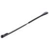 Brillenbügel / Ohrbügel / Golfbügel für Federscharnier aus Metall mit Kunststoffende 140 mm Schwarz 1,0 mm