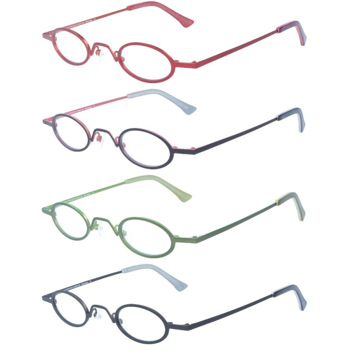 Auffällige Lesebrille PROF aus Metall mit individueller Stärke