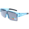 Sportliche Überbrille WESTBIKING in Blau / Grau inkl. Beutel und Microfasertuch
