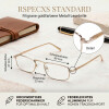 Filigrane Metall - Lesebrille RSPECXS STANDARD in Gold mit Federscharnier