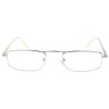 Filigrane Metall - Lesebrille RSPECXS STANDARD in Gold mit Federscharnier + 3,50 dpt