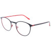 ProDesign Metall - Brillenfassung 3171-6031 in Schwarz matt - Rot