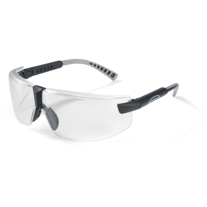 Randlose Schutzbrille von Infield aus Kunststoff mit verstellbaren Bügeln