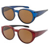 Glänzende Kunststoff-Überbrille / Sonnenbrille mit 100% UV-400 Schutz und Polarisation
