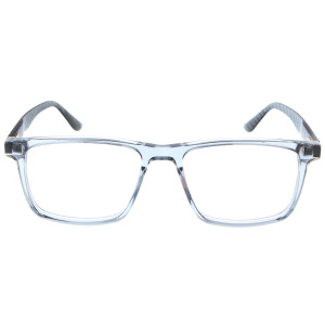 Graue Fernbrille WILLI in klassischem Look mit Chrom-Akzenten und individueller Sehstärke