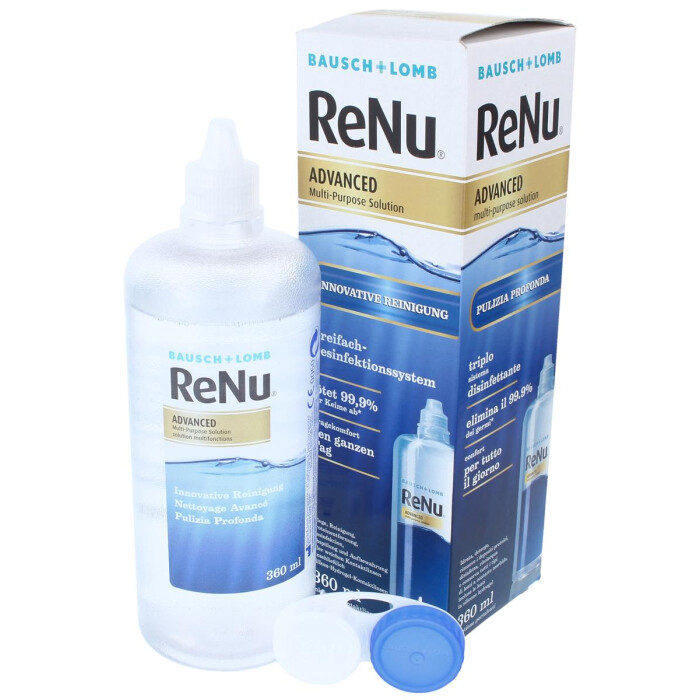 Bausch + Lomb ReNu Advanced Dreifach - Desinfektionssystem für weiche Kontaktlinsen 1 x 360 ml