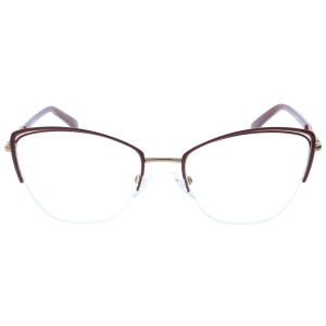 Cateye-Fernbrille WALTRAUD aus Metall mit Federscharnier und individueller Sehstärke