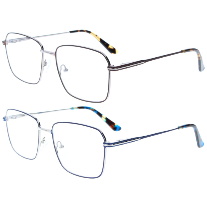 Schicke Lesebrille ANNABELL aus robustem Metall mit Federscharnier und individueller Sehstärke