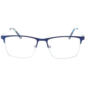 Klassische Fernbrille TILL aus mattem Metall mit Federscharnier und individueller Sehstärke