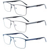 Sportliche Lesebrille RASMUS aus Metall mit Federscharnier und individueller Sehstärke