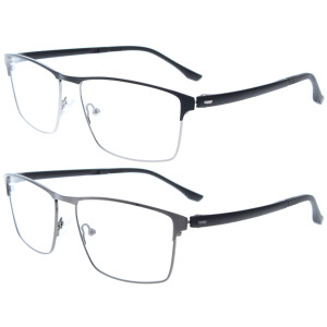 Fernbrille PIET aus leichtem Metall mit flexiblen Kunststoffbügeln und individueller Sehstärke