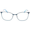 JOSHI 8077 C3 Stylische Brillenfassung aus Edelstahl in Türkis - Rose