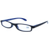 Designer-Lesebrille mit Federscharnier und Etui Blau + 2,50 dpt