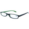 Designer-Lesebrille mit Federscharnier und Etui Grün + 3,00 dpt