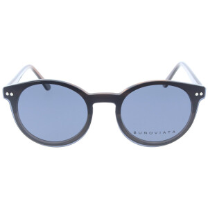 Moderne Kunststoff-Fernbrille JOLYNE mit praktischem Sonnenclip, Federscharnier und individueller Stärke