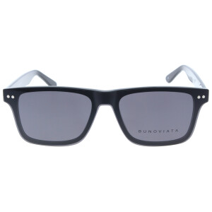Klassische Fernbrille BRANDON mit praktischem Sonnenclip, Federscharnier und individueller Stärke