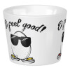 Niedlicher Sheepworld Eierbecher aus Porzellan mit lustigem Spruch "Ei feel good"