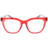 Auffällige Kunststoff-Fertiglesebrille ENJA mit hochwertigem Federscharnier in Rot + 3,00 dpt