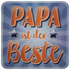 Sheepworld - Niedlicher 3D Untersetzer "Papa" aus Kork 9,5 cm x 9,5 cm