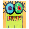Hochwertiges Microfasertuch "Little Monster 17" mit witzigem Monstermotiv