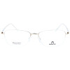 Elegante Rodenstock Nylor - Brillenfassung 7073 C in Gold mit weißen Bügeln