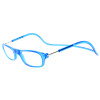 Praktische TWEE MAG Fertiglesebrille mit Magnet und verstellbaren Umhänge-Bügeln in Blau + 2,50 dpt