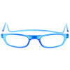 Praktische TWEE MAG Fertiglesebrille mit Magnet und verstellbaren Umhänge-Bügeln in Blau + 2,50 dpt