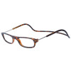 Praktische TWEE MAG Fertiglesebrille mit Magnet und verstellbaren Umhänge-Bügeln in Havanna + 2,50 dpt