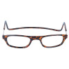 Praktische TWEE MAG Fertiglesebrille mit Magnet und verstellbaren Umhänge-Bügeln in Havanna + 2,50 dpt