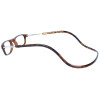 Praktische TWEE MAG Fertiglesebrille mit Magnet und verstellbaren Umhänge-Bügeln in Havanna + 2,50 dpt