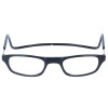 Praktische TWEE MAG Fertiglesebrille mit Magnet und verstellbaren Umhänge-Bügeln in Schwarz + 3,00 dpt