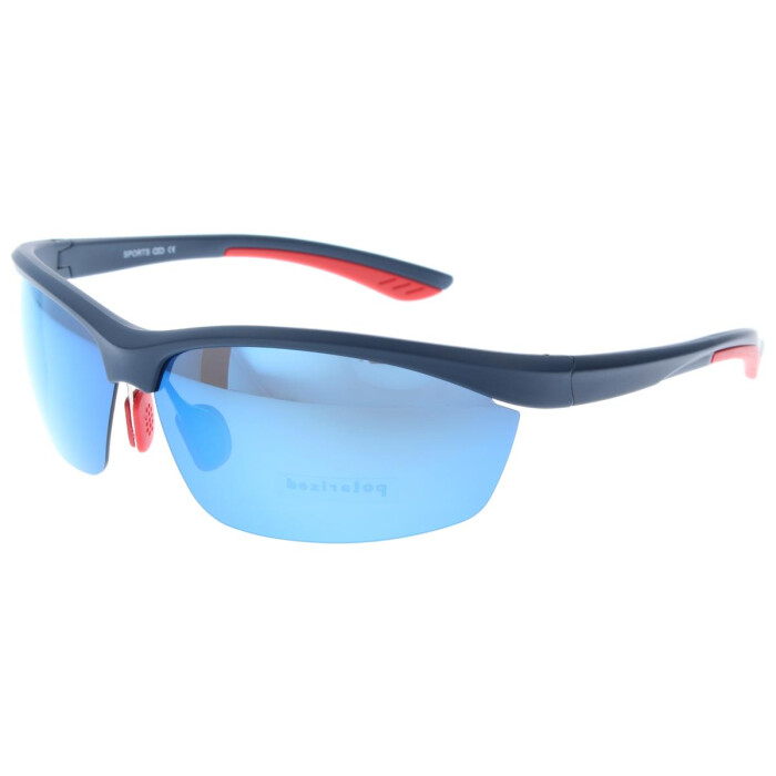 OMEGA OPTIX SPORT009 C1 - Sonnenbrille in Dunkelblau / Rot