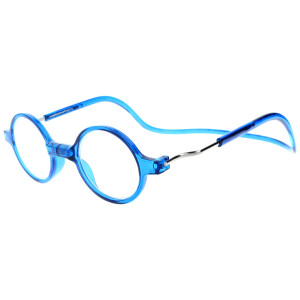 Runde Fertiglesebrille ROUNDMAG mit Magnet und...