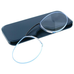 Kompakter Kneifer aus Metall in der Farbe Blau +1,00 dpt