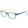 MILO & ME Kinderbrille SAM 85050 28 in Blau / Gelbgrün aus flexiblen Kunststoff + Zubehör