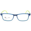 MILO & ME Kinderbrille SAM 85050 28 in Blau / Gelbgrün aus flexiblen Kunststoff + Zubehör