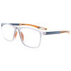 Sportliche Lesebrille LOGAN mit Blaulichtfilter und farblichen Highlights in Grau + 3,00 dpt