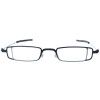 Schmale Lesebrille "SMOL" in Stärke+2,50 dpt + Farbe Schwarz inkl. Einstecketui
