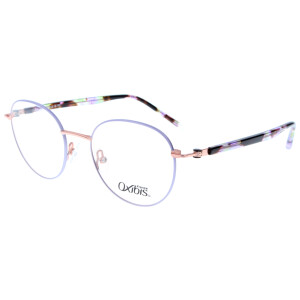 Zierliche Damen - Brillenfassung LO25 C3 von Oxibis in Flieder / Roségold