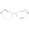 Zierliche Damen - Brillenfassung LO25 C3 von Oxibis in Flieder / Roségold