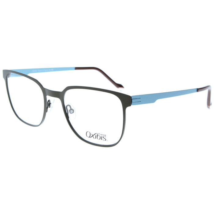 Moderne Vollrand - Brillenfassung von Oxibis PN2 C4 aus Metall in Braun / Blau