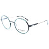 Runde Brillenfassung STE115 von DILEM France aus Metall in Schwarz / Grün